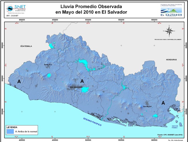 Escenarios de lluvia total arriba de lo normal